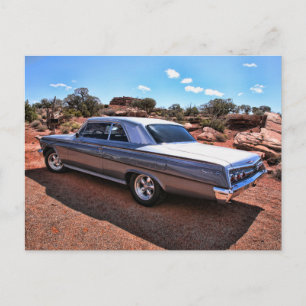 Carte Postale Voiture classique Chevy Impala Muscle