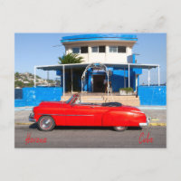 Voiture classique rouge, La Havane