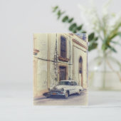 Carte Postale Voiture classique vintage (Debout devant)