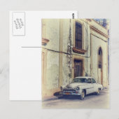 Carte Postale Voiture classique vintage (Devant / Derrière)
