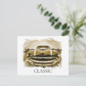Carte Postale *~* Voiture Classique Vintage Ancienne Antique Ret (Debout devant)