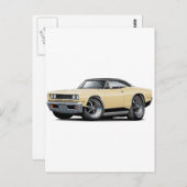 Carte Postale Voiture Coronet RT Tan-Black 1969 (Devant / Derrière)