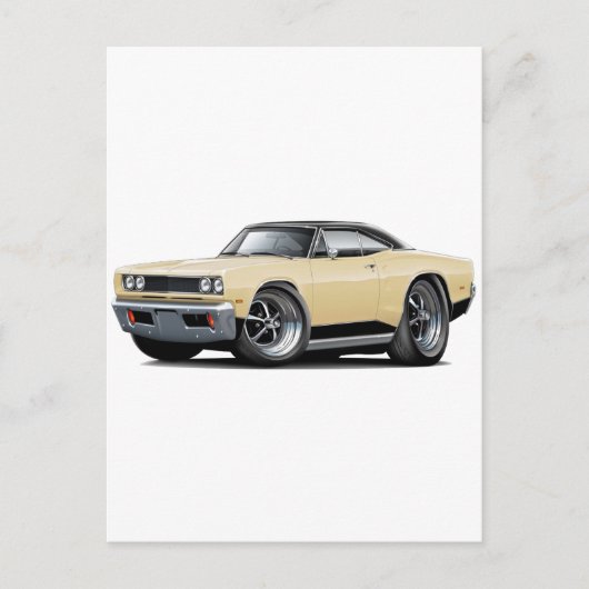 Carte Postale Voiture Coronet RT Tan-Black 1969 (Devant)
