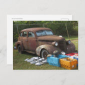 Carte Postale Voiture de coffre (Devant / Derrière)