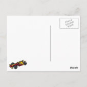 Carte Postale Voiture de course (Dos)