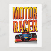 Carte Postale Voiture de course automobile (Devant)