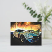 Carte Postale Voiture de course de Datsun Z (Debout devant)