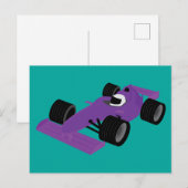 Carte Postale Voiture de course F1 (Devant / Derrière)