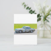 Carte Postale Voiture de course Silver MG (Debout devant)