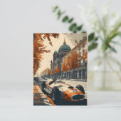 Carte Postale Voiture de course vintage à Berlin (Debout devant)