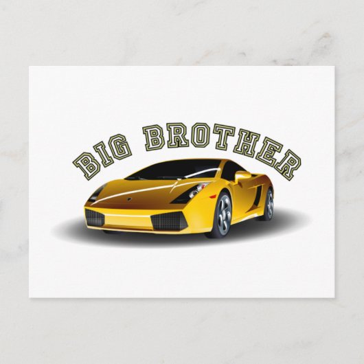 Carte Postale Voiture de frère (Devant)