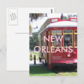 Carte Postale Voiture de la Nouvelle-Orléans (Devant / Derrière)