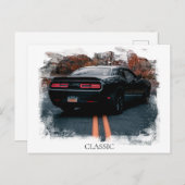 Carte Postale *~* Voiture de Muscle Classique Antique Ancienne V (Devant / Derrière)