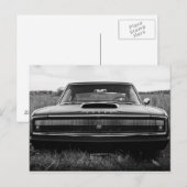 Carte Postale Voiture de muscle de chargeur de 1966 Dodge (Devant / Derrière)