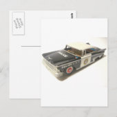 Carte Postale Voiture de police (Devant / Derrière)