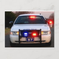 VOITURE DE POLICE - tout éclairé