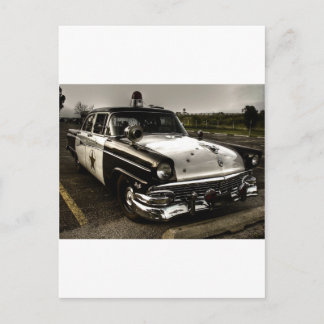 Carte Postale Voiture de police vintage