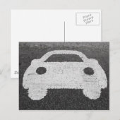 Carte Postale Voiture de route (Devant / Derrière)