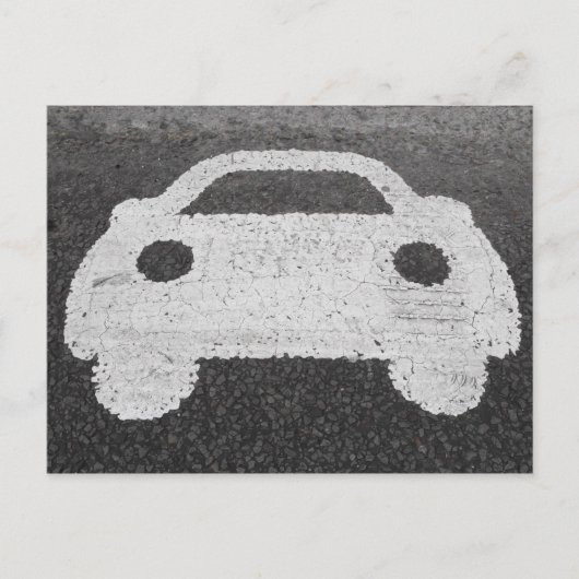 Carte Postale Voiture de route (Devant)