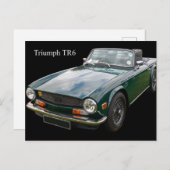 Carte Postale Voiture de sport Triumph TR6 (Devant / Derrière)