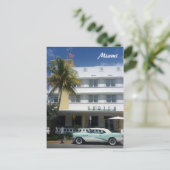 Carte Postale voiture d'hôtel miami (Debout devant)