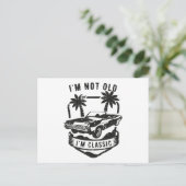 Carte Postale Voiture drôle Je ne suis pas vieux Je suis un cade (Debout devant)
