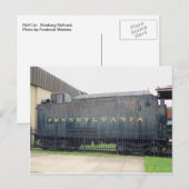 Carte Postale Voiture Ferroviaire. Chemin de fer de Strasbourg (Devant / Derrière)