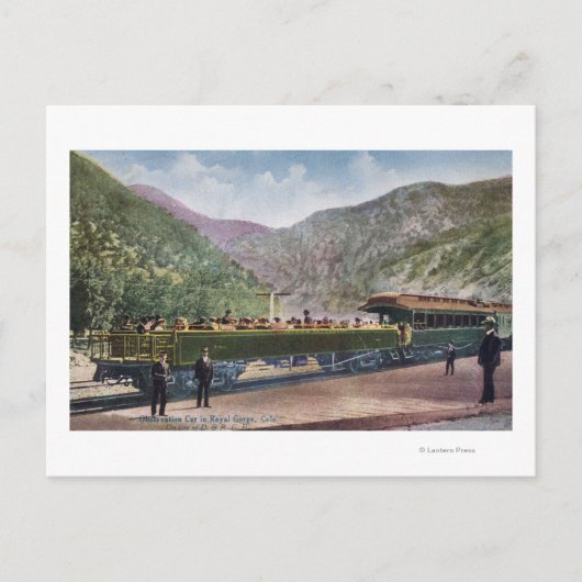 Carte Postale Voiture ferroviaire d'observation (Devant)