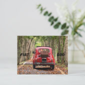 Carte Postale Voiture Fiat 500 (Debout devant)