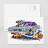 Carte Postale Voiture gris Monte Carlo 1972 (Devant / Derrière)