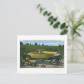 Carte Postale Voiture la plus grande au monde, Studebaker prouve (Debout devant)