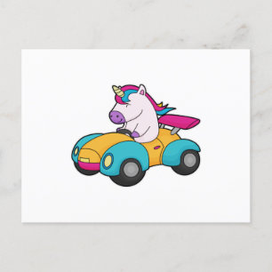 Carte Postale Voiture Licorne