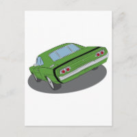 Voiture musculaire américaine verte