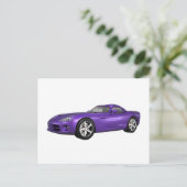 Carte Postale Voiture Musculaire Viper Hard-Top: Finition pourpr (Debout devant)