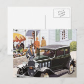 Carte Postale Voiture neuve (Devant / Derrière)