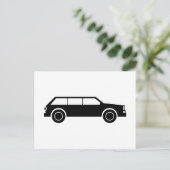 Carte Postale Voiture noire (Debout devant)