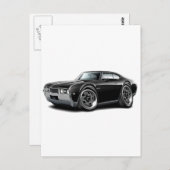 Carte Postale Voiture Noire 442 1968 (Devant / Derrière)