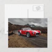 Carte postale Voiture Red Sports (Devant / Derrière)