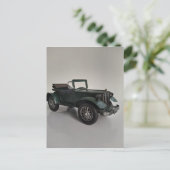 Carte Postale voiture rétro convertible à l'ancienne (Debout devant)