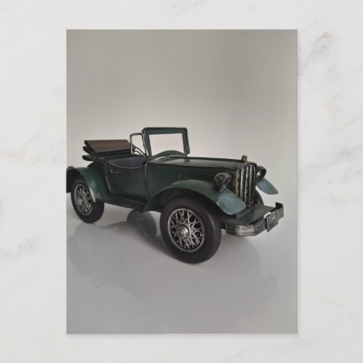 Carte Postale voiture rétro convertible à l'ancienne (Devant)