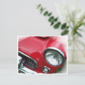 Carte Postale Voiture rouge (Debout devant)
