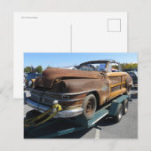 Carte Postale Voiture rouillée (Devant / Derrière)