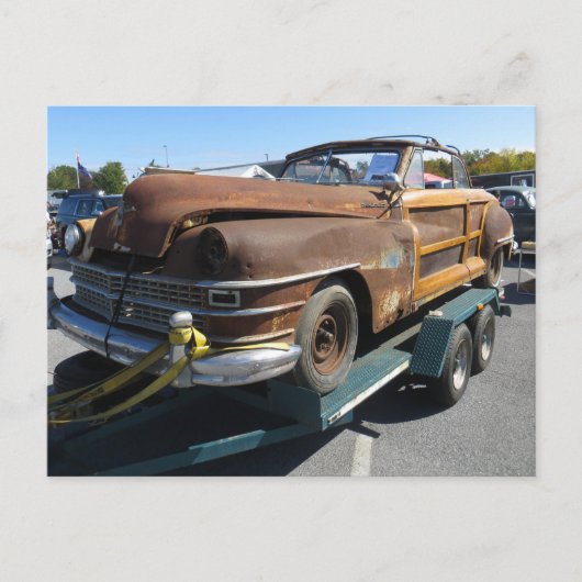 Carte Postale Voiture rouillée (Devant)