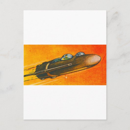 Carte Postale Voiture spatiale (Devant)