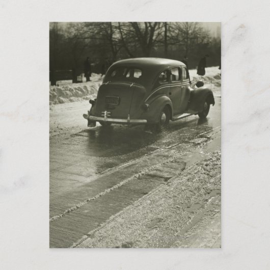 Carte Postale Voiture sur route (Devant)