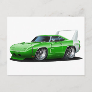 Carte Postale Voiture verte Dodge Daytona