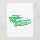 Carte Postale Voiture verte originale (Devant)