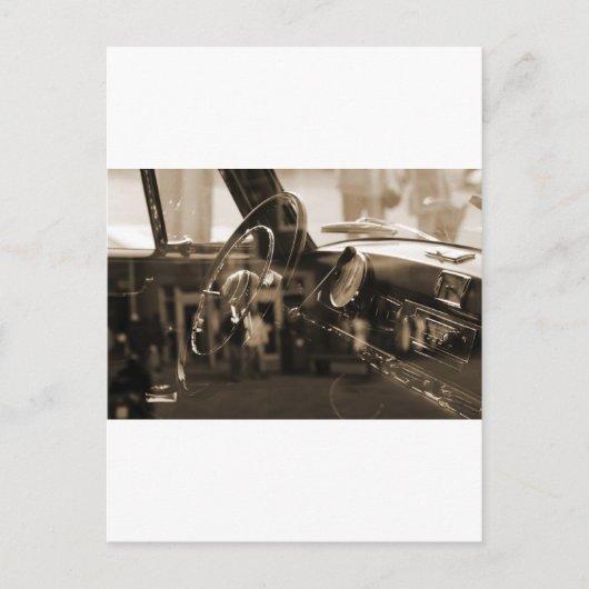 Carte Postale Voiture vintage (Devant)
