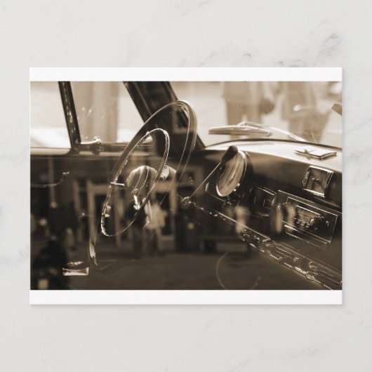 Carte Postale Voiture Vintage (Devant)