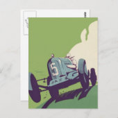 Carte Postale Voiture vintage (Devant / Derrière)